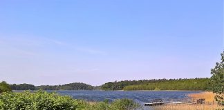 działka z linią brzegową